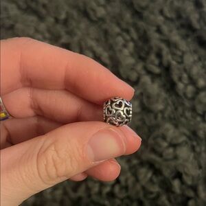 Silver Heart Pandora Charm